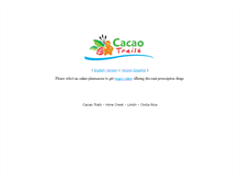 Tablet Screenshot of cacaotrails.com